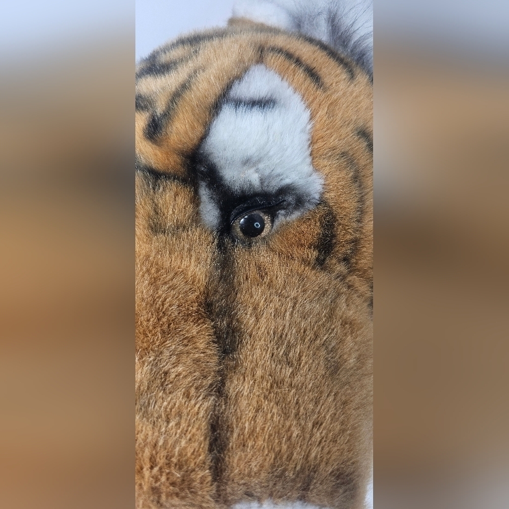 Rare Vintage 1989 Aristocrat Collection Tiger Trophy Wall Mount Stuffed Head 14" - Picture 5 of 16